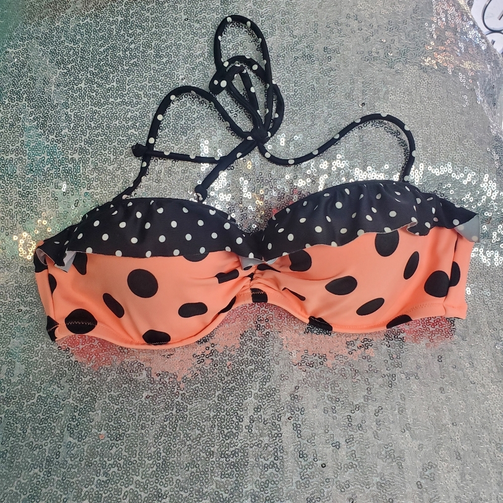 Pink Poka Dot VS Bikini Top
